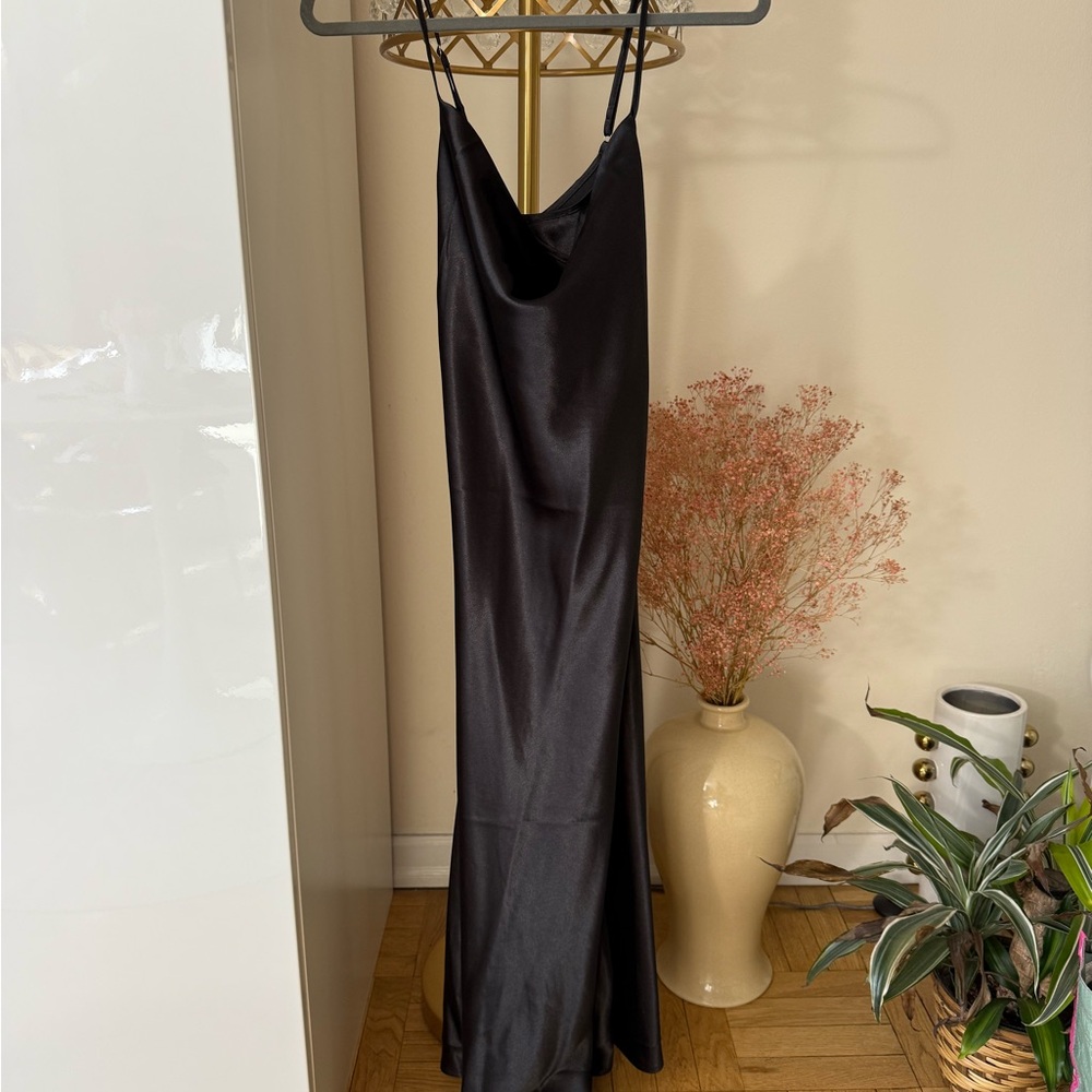 Elegant Black Slip Dress